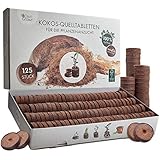 Kokos Quelltabletten mit Nährstoffen: 125 Premium Quelltabs aus Anzuchterde...