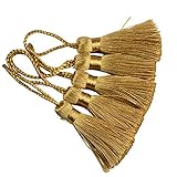 Makhry 20pcs 4,3 Zoll Handgemachte Seidige Mini Handwerk Quaste mit 2-Zoll-Kabel...