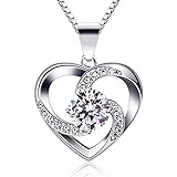 B.Catcher Kette Herz Damen Halskette 925 Sterling Silber Anhänger ''Liebe ist das...
