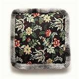 Hiseng Sitzkissen Tatami Stuhlkissen Quadrat Retro Blumen Druck Weiches Dickes...