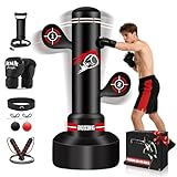 NZQXJXZ Verbesserter Boxsack Stehend für Erwachsene, 180cm Schwerer Boxsack mit...