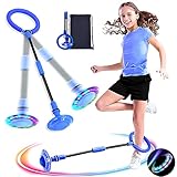 MEISHANG Swing Wheel mit Lichtrad,Kinder Blinkender Springring,Kinder Blinkender...