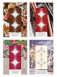 levandeo 24 Teelichter 4x6 Stück Weihnachtsmärchen, Vanille & Zimt, Lebkuchen und...