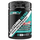 L-Glutamin - 365 Kapseln - Extra hochdosiert mit 1100 mg je Kapsel - 6600 mg pro...