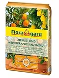 Floragard Zitruspflanzenerde 10 Liter Blumenerde, Erdfarben, 42 x 31 x 5 cm 10 L