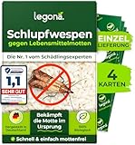 Legona® Schlupfwespen gegen Lebensmittelmotten | 4 Karten à 1 Lieferung |...