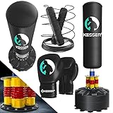 KESSER® Boxsack Set stehend Erwachsene mit Boxhandschuhe + Springseil, Kickboxsack,...