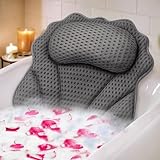 Badekissen RUVINCE Ergonomisches Luxus-Badewannenkissen mit Kopf-, Nacken-, Schulter- und...