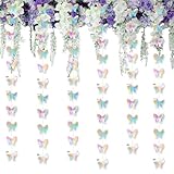 HappyField 3D-Schmetterlings-Girlanden, Schmetterlings-Illusion, Farblaser-Papier, 8...