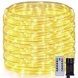 OxyLED Lichterschlauch Aussen, 20m 300 LEDs Lichtschlauch Außen IP44 Wasserfest 8 Modi...