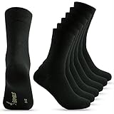 Happy Bavaria 6 Paar Bambus Socken Herren schwarz Bambussocken Damen schwarz...