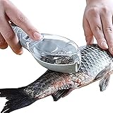 UV STYLISH Fischschuppen - Entkalker, Kunststoff-Fischschuppenschaber, Fischhautschäler,...