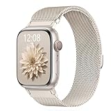 AMSKY Original Milanaise Band Kompatibel mit Apple Watch Armband 40mm 46mm 45mm 44mm 41mm...