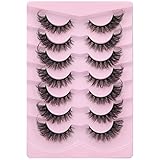 Wimpern Fake Lashes Natural Look Russian Strip Cat Eye 3D Künstliche Falsche Wimpern D...