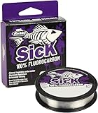 Berkley Sick Fluorocarbon-Vorfachmaterial – durchsichtige Fluoro-Carbon-Angelschnur,...