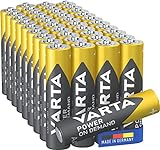 VARTA Batterien AAA, 40 Stück, Power on Demand, Alkaline, 1,5V, Vorratspack in...