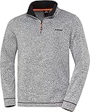 NORDCAP Strickfleece-Troyer, Warmer Unisex Pullover aus Strick und Fleece,...