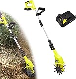 Akku-Bodenhacke, 20V Gartenhacke, leichte Elektro-Bodenhacke Grubber, Arbeitsbreite 10 cm,...