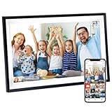 Hesmor 15,6 Zoll Digitaler Bilderrahmen WLAN, Frameo Bilderrahmen 1920x1080 FHD...