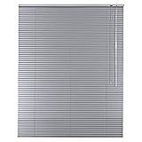 Alu Jalousie Aluminium Jalousette in Farbe Silber - Breite 40 bis 240 cm - Höhe 130/175 /...