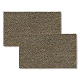 ASTRA Moderne Fußmatte Haustür - Kokosmatte 2er Set 45x75cm grau - rutschfeste...