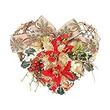 Weihnachtsgirlande Türkranz Herbst Deko Simulations Blumen Fliege Herzform...