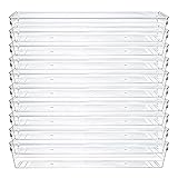 Gbloodst 10er-Pack 12 X 3 X 2 Organizer-Tabletts Schreibtischschubladenteiler...