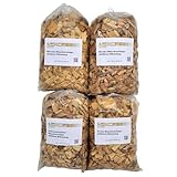 Landree Räucherchips Set 4 x 2 Liter, Räucherspäne, Räuchermehl Kirsche,...
