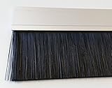 Bürstendichtung IBE100 PP Höhe 100 mm Alu silber eloxiert endbehandelt mit PP-Bürste...