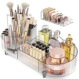 Cibert 360° Drehbarer Make Up Organizer Set mit Kosmetik Organizer Lidschatten und...