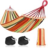 Hängematte 200 x 150cm, Camping Hängematte mit Schwebebalken, Extra große...