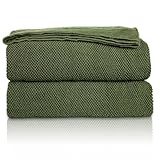 MH MYLUNE HOME Baumwolldecke Strickdecke Öko-Tex 150x200cm Kuscheldecke 100%...