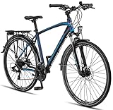 Licorne Bike Premium Touring Trekking Bike in 28 Zoll Aluminium Scheibenbremse...