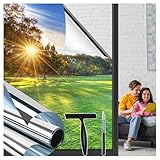 Niviy Fensterfolie Spiegelfolie Fenster von Außen Blickdicht von Innen...