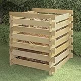 Lattenrost-Komposter, JUNZAI Gartenkomposter, Schnellkomposter, Composter,...