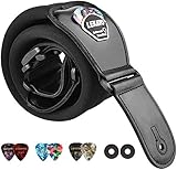 LEKATO Gitarrengurt mit Memory Foam, gepolsterter Gitarrengurt verstellbarer Gitarrengurt...