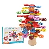 Fussbudget Hölzernes Stapelbaumspielzeug, Frühes Lernspiel. Bunte Bausteine...