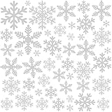 156 Weihnachten Fensterbilder, Schneeflocken Fensterdeko für Fensterscheiben,...