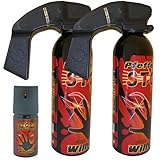 2 x Wilhelm Pfefferspray 470 ml + 40 mlAbwehrspray Selbstverteidigung CS Gas KO Spray...