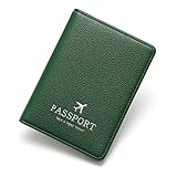 Katech Reisepasshülle Impfpass Hülle, Premium Kunstleder Passhülle mit...
