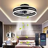 Leise Deckenventilator Mit Beleuchtung 50W Dimmbare Deckenleuchte Mit...