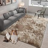 CUIMEI Teppich Schlafzimmer 190 x 370 cm, Hochflor, Anti-Rutsch-Rückseite, Waschbar, in...