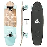 Apollo Mini-Longboard | Midi Cruiser als Komplett-Board, 70cm (30x8) | wendiges Kick Tail...