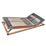 FMP Matratzenmanufaktur 2 STÜCK 7 Zonen Lattenrost Rhodos KF verstellbar, 100% Buche...