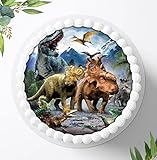 Für die Geburtstags Torte, Zuckerbild mit kompatibel mit: Dinosaurier, Essbares Foto für...