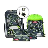 Step by Step Schulranzen-Set Giant „Dark Cat Chiko“ 5-teilig, ergonomischer...