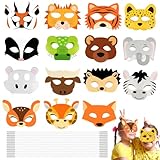 talifoca 15 Stück Tiermasken Für Kinder,Kindermasken Tiere,Tiermasken...