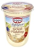 Dr. Oetker Löffelglück Grieß Pudding Natur, 500 g, fertiger Grießpudding mit...
