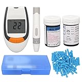 Blutzuckermessgerät, Blutzuckertest-Kit mit 50 Lanzetten, Intelligenter Diabetes-Test mit...