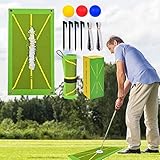 Maxee Golf Trainingshilfen Mat, Golf-Trainingsmatte zur Schlagerkennung für Swing...